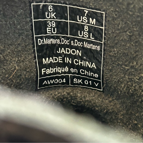 Dr. Martens Polished Black Jadon Platform Boots L8M7 - Picture 8 of 11